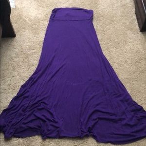 High waisted maxi skirt